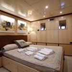 VIP suite on classic superyacht Cannes